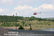 Anflug des Hubschraubers zum Stadtfest - Foto: Gabi Damnig