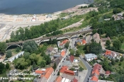 Stadt Mücheln, Viadukt und Hafenanlage - Foto: Gabi Damnig